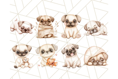 Cute Pug Clipart, Adorable Dog PNG, Funny Pet Graphics Product Image 7