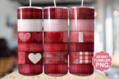 Valentine Flannel Tumbler | Valentine Tumbler Wrap Product Image 1