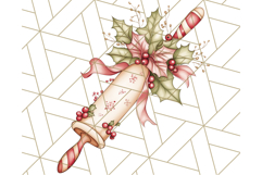 Christmas Cottagecore Kitchen Clipart PNG, Holiday Decor Product Image 3