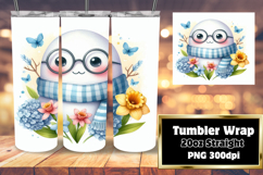 Custom 20oz Sublimation File , Cute Ghost Product Image 1
