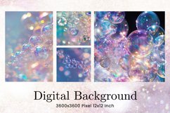 Water Bubbles Background Rainbow Water Drop Wallpaper Product Image 1
