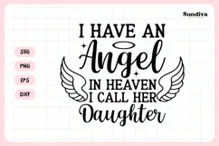 Heartfelt Memorial Quote SVG | I Call Her Daughter Product Image 3