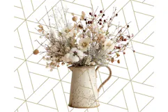 Whimsy Winter Florals Clipart PNG, Christmas Png Clipart Product Image 3