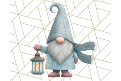Cozy Winter Gnome Clipart PNG, Christmas Gnome Clip Art Product Image 3