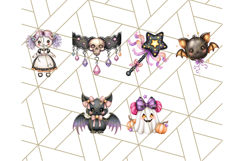 Pastel Goth Halloween PNG Clipart, Creepy Cute Art Product Image 3