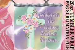 Radiant spirits 20oz tumbler wrap, Cross Product Image 1