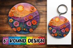 Delicate Blossom Car Coaster Design Product Image 1