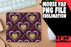 Luminous Mouse Mat Sublimation, Heart Product Image 1