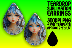 Chic Teardrop Earrings Design Template , Fairy Product Image 1