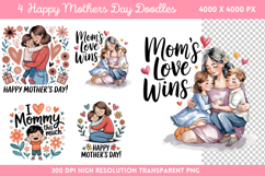 Floral Mama Mom Sublimation PNG Product Image 1