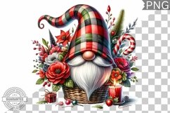 Christmas Gnome Sublimation - Clipart PNG Design Product Image 1
