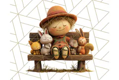 Scarecrow Festival Friends PNG Clipart Product Image 3