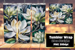 20oz Tumbler Template for Gifts , Flowers Product Image 1