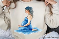 Mothers Day Pregnant Sublimation PNG Product Image 1