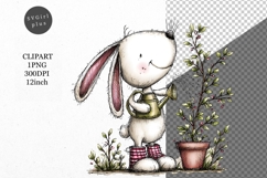 Bunny Clipart, Easter Clipart, Whimsical Clipart, Product Image 1