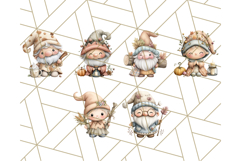 Fall Gnome Clipart PNG Cute Thanksgiving Gnomes Product Image 3