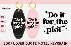 Book Lover Motel Keychain SVG Vol. 2 | Do It For The Plot Product Image 1
