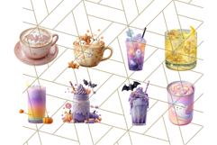 Halloween Drink Clipart PNG, Spooky Cute Beverage Art Product Image 7