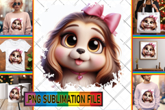 Dazzling TSHIRT Sublimation PNG, 3D Dog Product Image 1