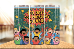 100 Days Of School Tumbler wrap, Teacher Day 20oz Tumbler Product Image 1