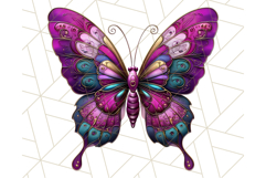 Metallic Butterfly Clipart PNG Clipart, Vibrant Butterfly Product Image 3