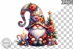 Christmas Gnome Sublimation - Clipart PNG Design Product Image 1
