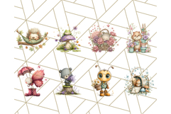 56 Whimsical Garden Friends Clipart PNG, Animal PNG Product Image 7