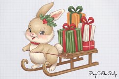 Woodland Christmas Watercolor Clipart PNG Product Image 1