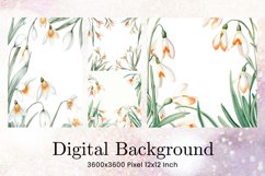 Flower Pattern Background Wallpaper Digital Paper_63 Product Image 1