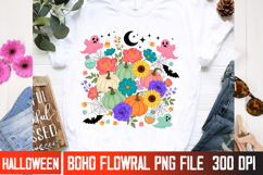 Fall Gothic Halloween Floral | Spooky Elegant Shirt Design Product Image 3