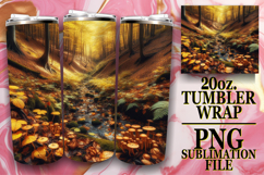 JOYFUL SIPS 20oz TUMBLER WRAP, Autumn Product Image 1