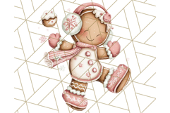 Gingerbread People Clipart, Cute Cookie PNG Illustrations Product Image 3