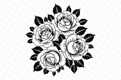 Rose Svg Design | Flowers Svg | Svg Cut File Product Image 1
