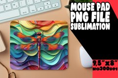 Whimsical Colorburst Spectrum Mouse Pad, Sublimation Product Image 1