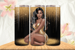 Black Girl Magic Black Woman Positive mind 20oz Tumbler wrap Product Image 1