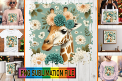 Dazzling TSHIRT Art Ideas PNG, Giraffe Product Image 1