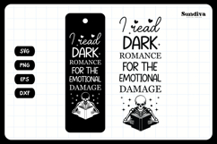 Dark Romance Bookmark Saying SVG | Emotional Damage Product Image 3