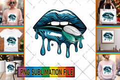 Cheerful TOTE BAG Art Ideas, Dripping Lips Product Image 1