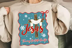 Jesus Is The Reason For The Season PNG Coquette Christian Product Image 2