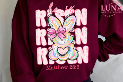 Glitter He is risen Png, Christian Easter Png, Easter Png Product Image 3