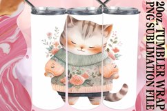 Whisker Wonderland: Tumbler Wrap Cat Lover Product Image 1