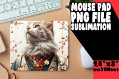 Charming Kitty Joy Sublimation Mousepad PNG Product Image 1