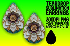 Charming Teardrop Design for Craft Projects , Mandala Product Image 1