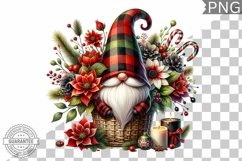 Christmas Gnome Sublimation - Clipart PNG Design Product Image 1