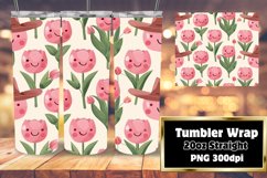 Smiling Smile Pattern Tumbler Wrap Sublimation 20oz Product Image 1