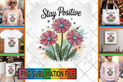 LUMINOUS Sublimation Gift Ideas, Flowers Quote Product Image 1