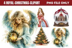 Royal Christmas Clipart Sublimation PNG Product Image 1