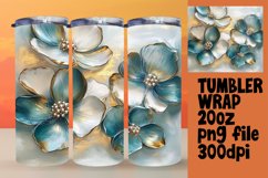 Sublimation Designs for 20oz Tumblers , 3D Flower Product Image 1