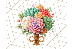 Pastel Flower Bouquet PNG Clipart, Elegant Floral Art Product Image 3