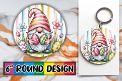 Sweet Watercolor Bear Keychain Tumbler Spring Design PNG Product Image 1